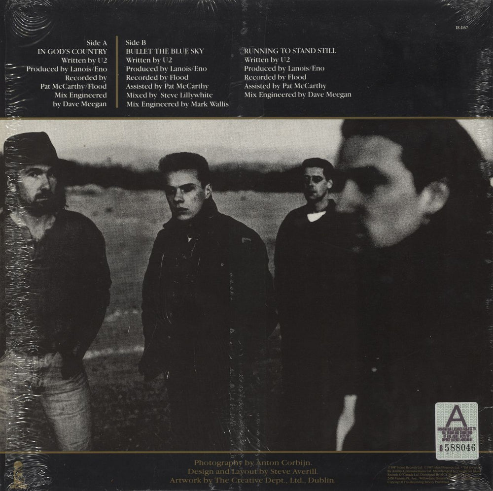 U2 In God's Country - shrink Canadian 12" vinyl single (12 inch record / Maxi-single)