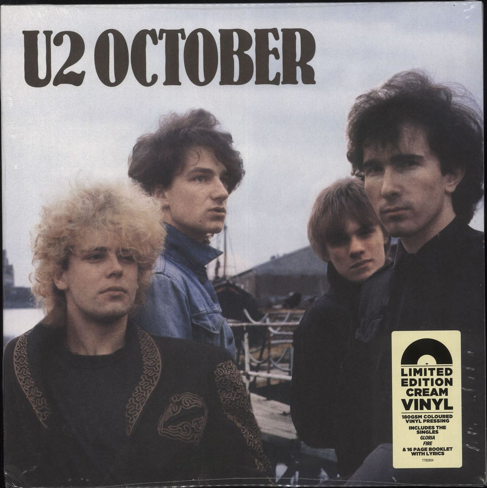 U2 October - 180 Gram Cream Vinyl - Sealed UK vinyl LP album (LP record) 7792804