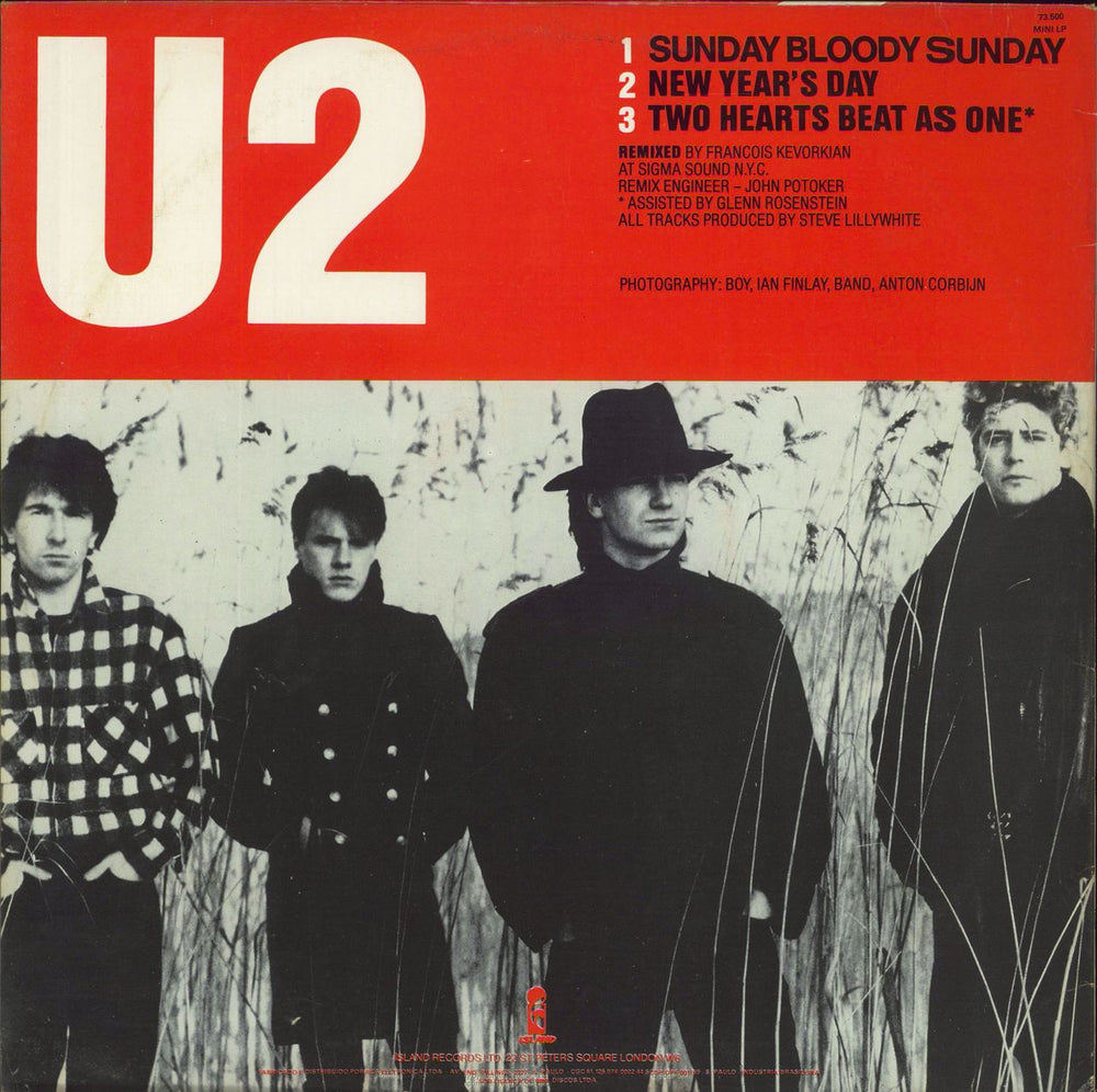 U2 Sunday Bloody Sunday Brazilian 12" vinyl single (12 inch record / Maxi-single)