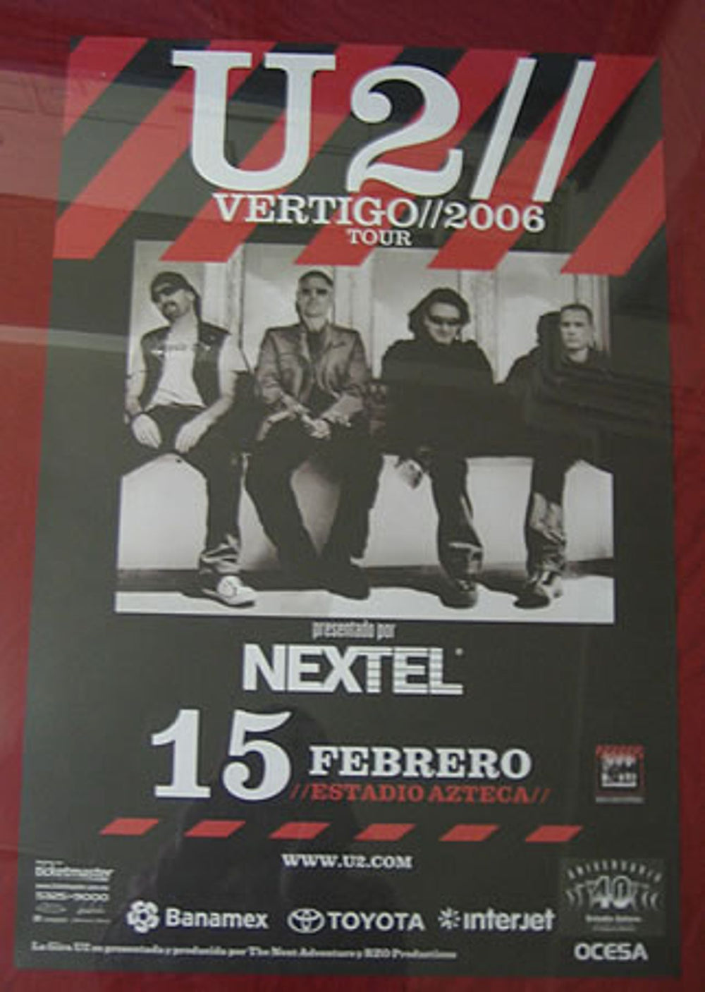 U2 Vertigo 2006 Tour Mexican poster GIG POSTER