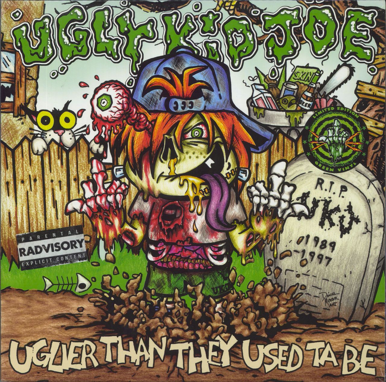 Ugly Kid Joe Uglier Than They Used Ta Be -  Green Vinyl + Poster - Sealed UK vinyl LP album (LP record) MV0086-V