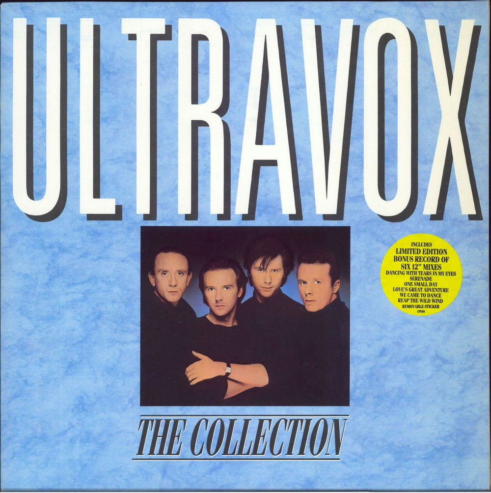 Ultravox The Collection - hype stickered UK 2-LP vinyl record set (Double LP Album) UTVD1