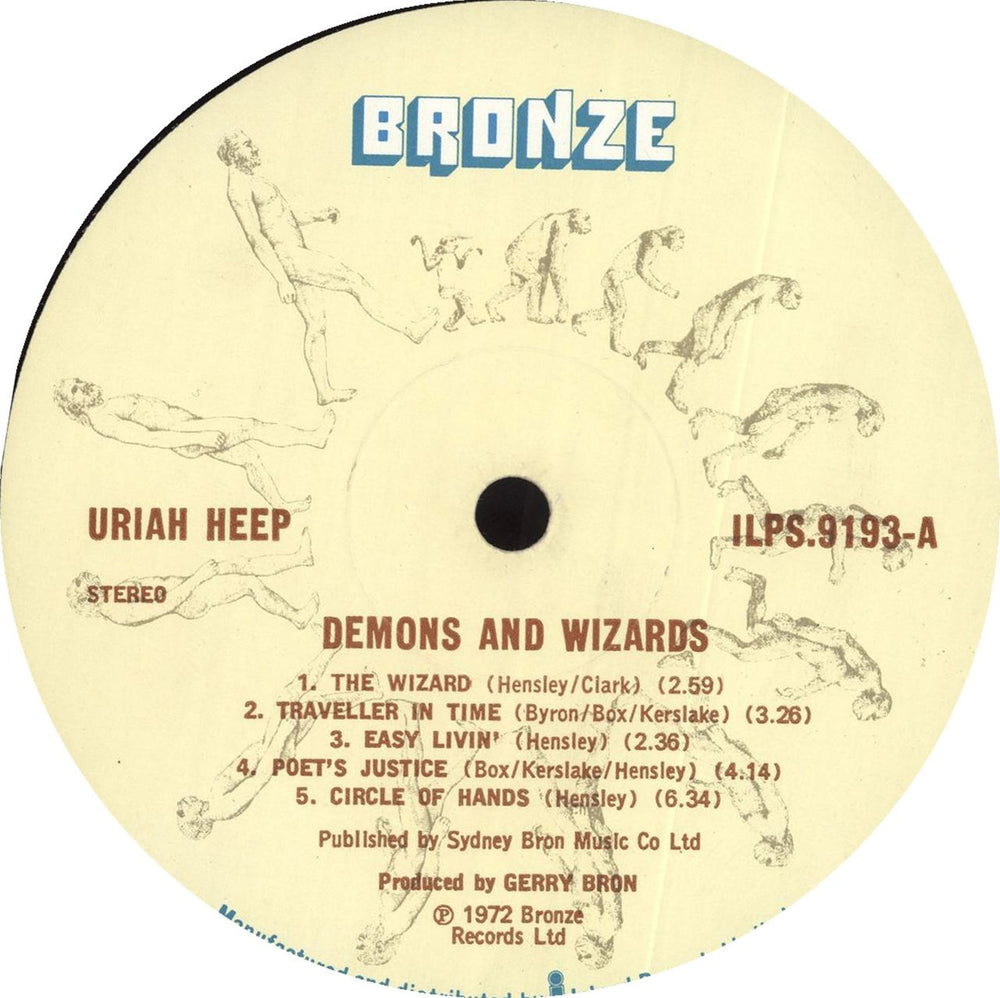 Uriah Heep Demons And Wizards - 2nd - VG UK vinyl LP album (LP record) URILPDE712244