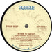 Uriah Heep Return To Fantasy - 1st - VG UK vinyl LP album (LP record) URILPRE736310