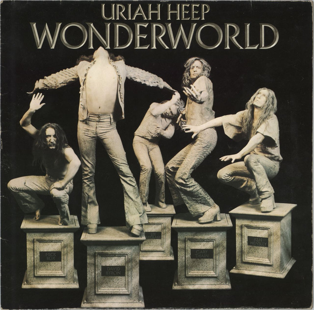 Uriah Heep Wonderworld German vinyl LP album (LP record) 28779ET