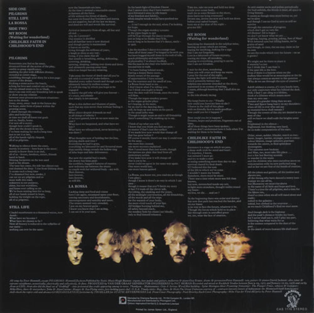 Van Der Graaf Generator Still Life - blue label UK vinyl LP album (LP record) VDGLPST518861