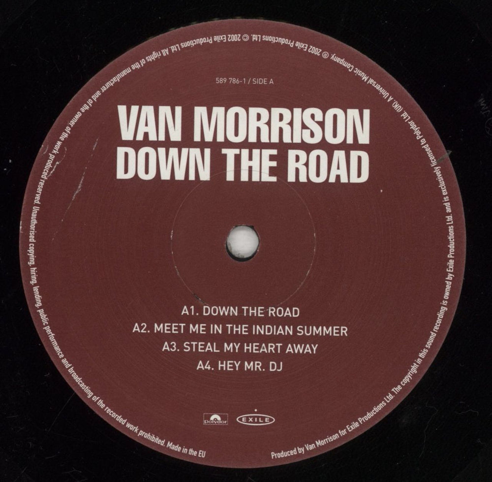 Van Morrison Down The Road UK 2-LP vinyl record set (Double LP Album) VMO2LDO272098