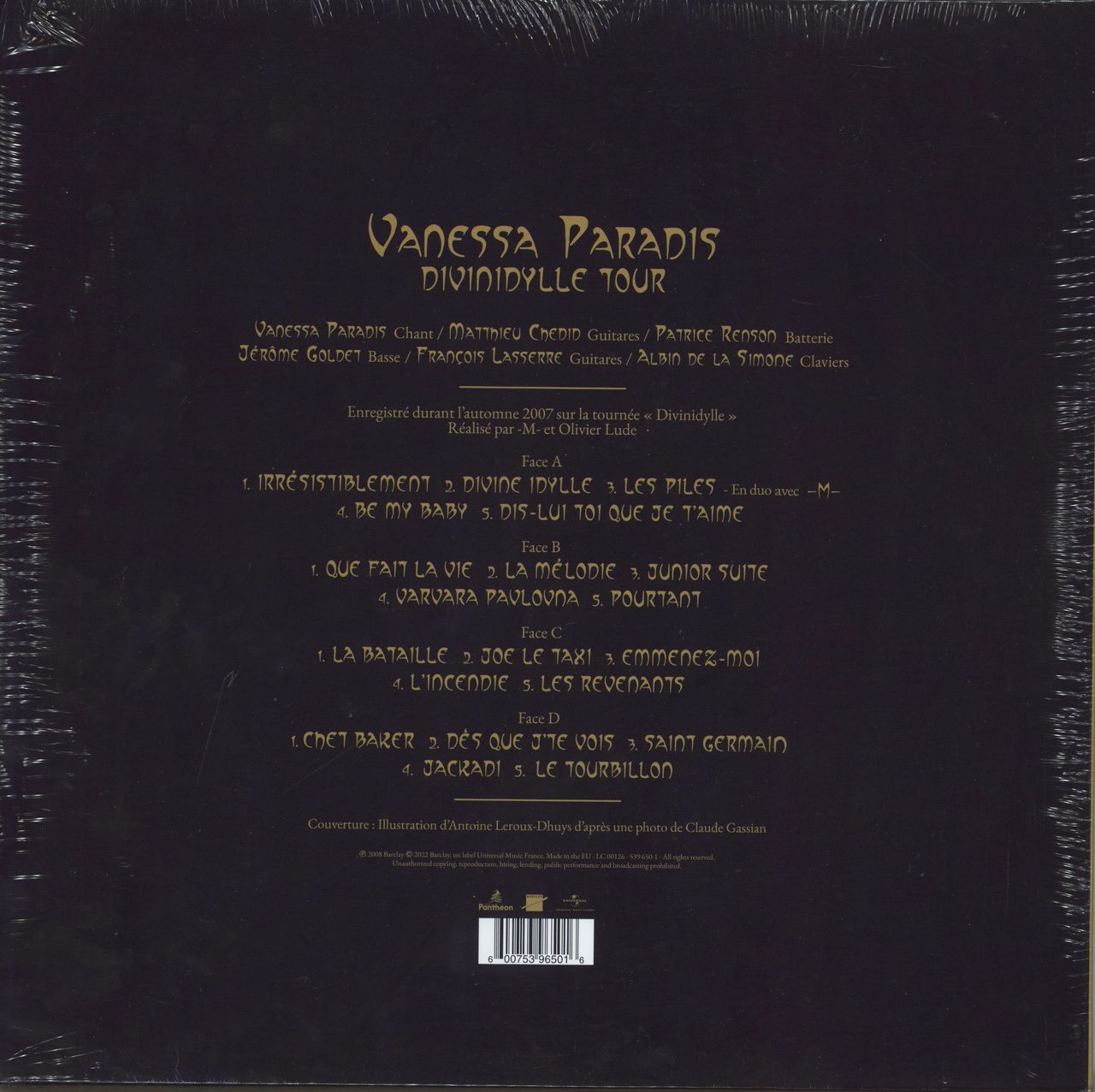 Vanessa Paradis Divinidylle Tour Gold Vinyl Sealed UK 2LP vinyl s