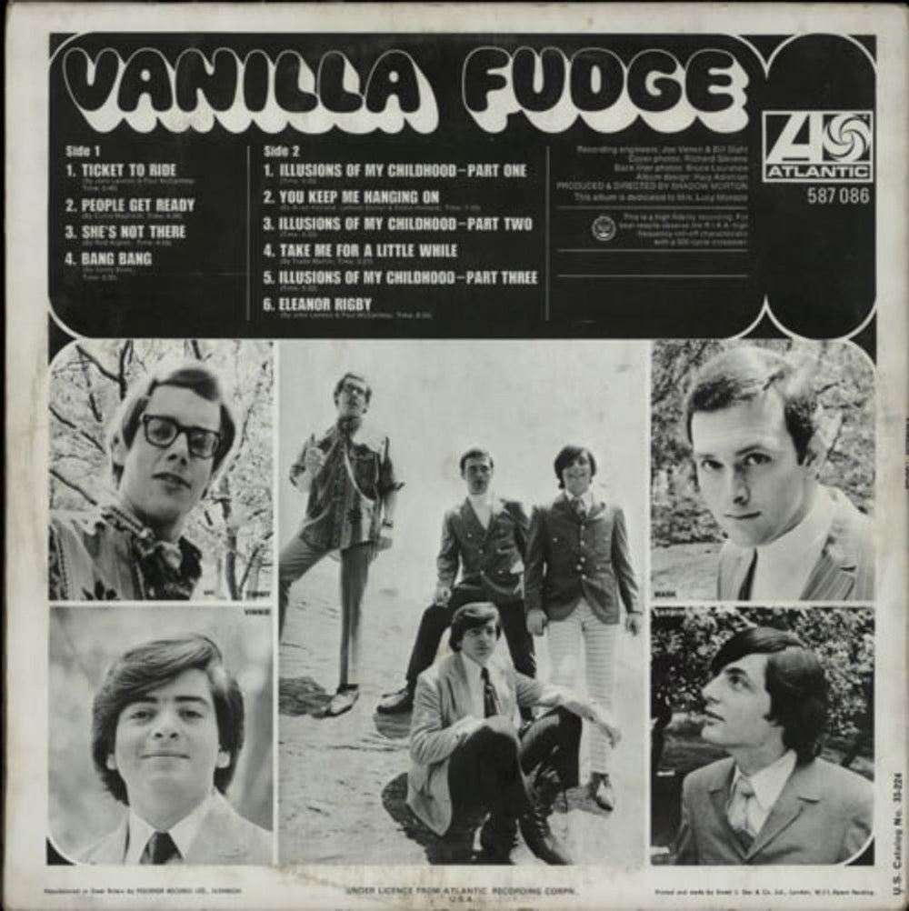 Vanilla Fudge Vanilla Fudge UK vinyl LP album (LP record) VFULPVA611907