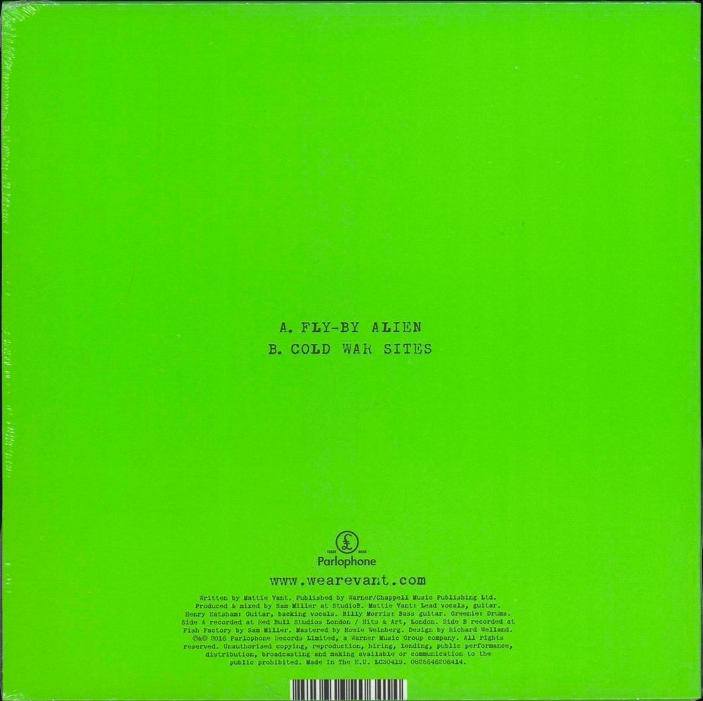 Vant Fly-By Alien - RSD16 - Glow in the Dark Vinyl - Sealed UK 7" vinyl single (7 inch record / 45) 825646206414
