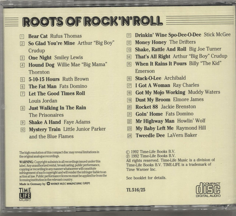 Various-50s/Rock & Roll/Rockabilly Roots Of Rock'N'Roll - Sealed German CD album (CDLP)