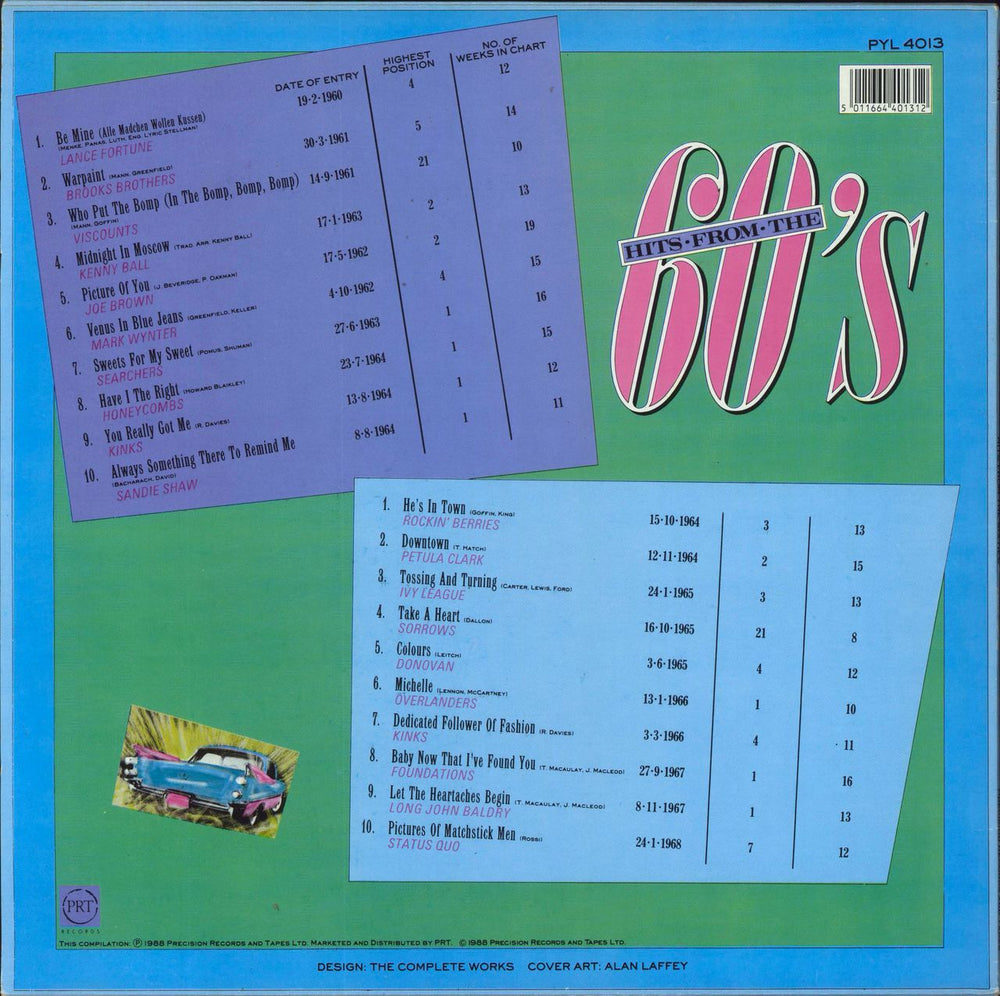 Various-60s & 70s Hits From The 60's UK vinyl LP album (LP record) 5011664401312