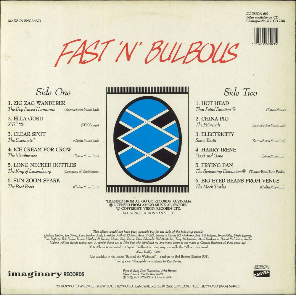 Various Artists Fast 'N' Bulbous UK vinyl LP album (LP record)