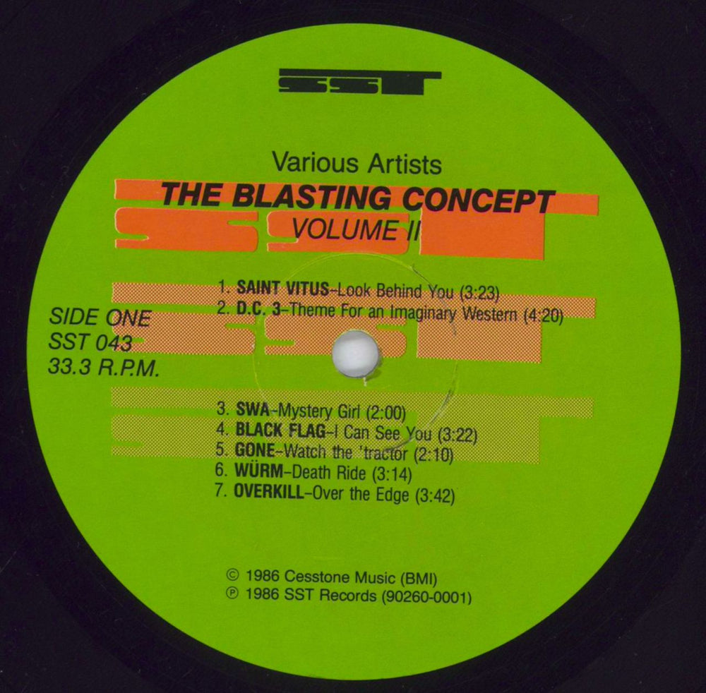 Various Artists The Blasting Concept Volume II US vinyl LP album (LP record) VARLPTH829309