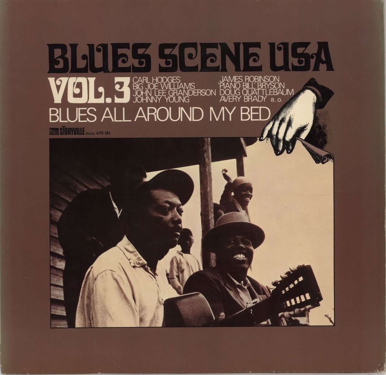 Various-Blues & Gospel Blues Scene USA Volume 3 - Blues All Around My Bed German vinyl LP album (LP record) 670181