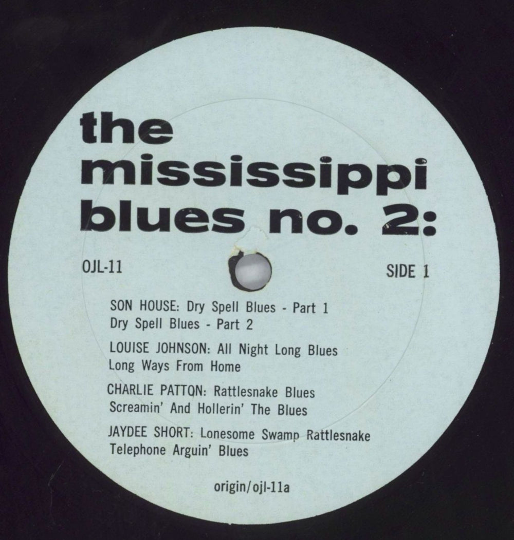 Various-Blues & Gospel The Mississippi Blues No.2 The Delta 1929-1932 US vinyl LP album (LP record) V-BLPTH822407