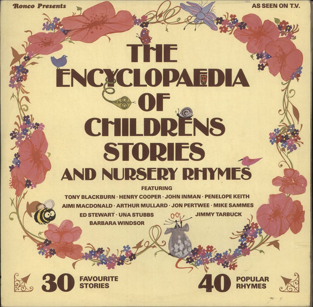 Various-Childrens The Encyclopaedia Of Children's Stories & Nursery Rhymes UK 4-LP vinyl album record set RTD/42026