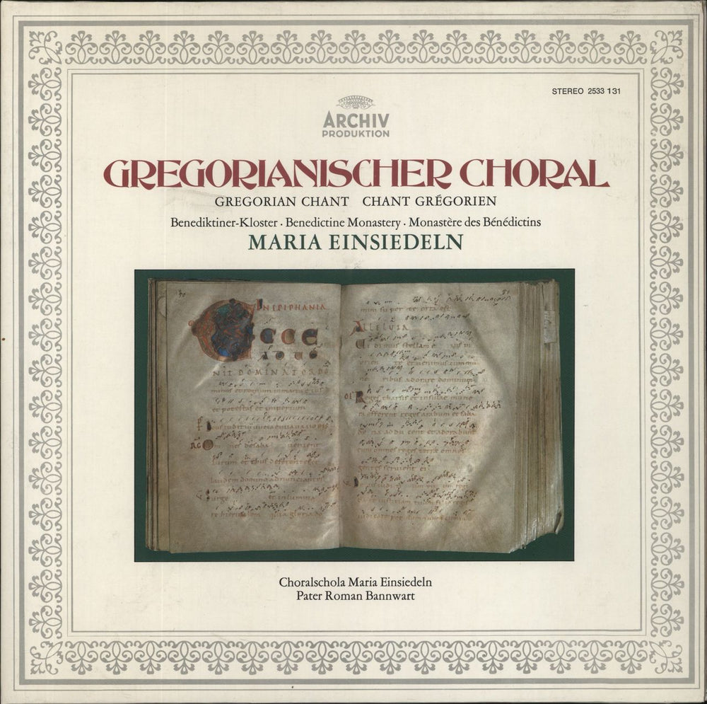 Various-Choral & Gregorian Chanting Gregorianischer Choral German vinyl LP album (LP record) 2533131
