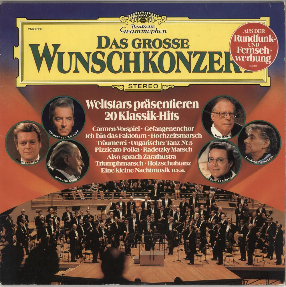 Various-Classical & Orchestral Das Grosse Wunschkonzert German vinyl LP album (LP record) 2563665