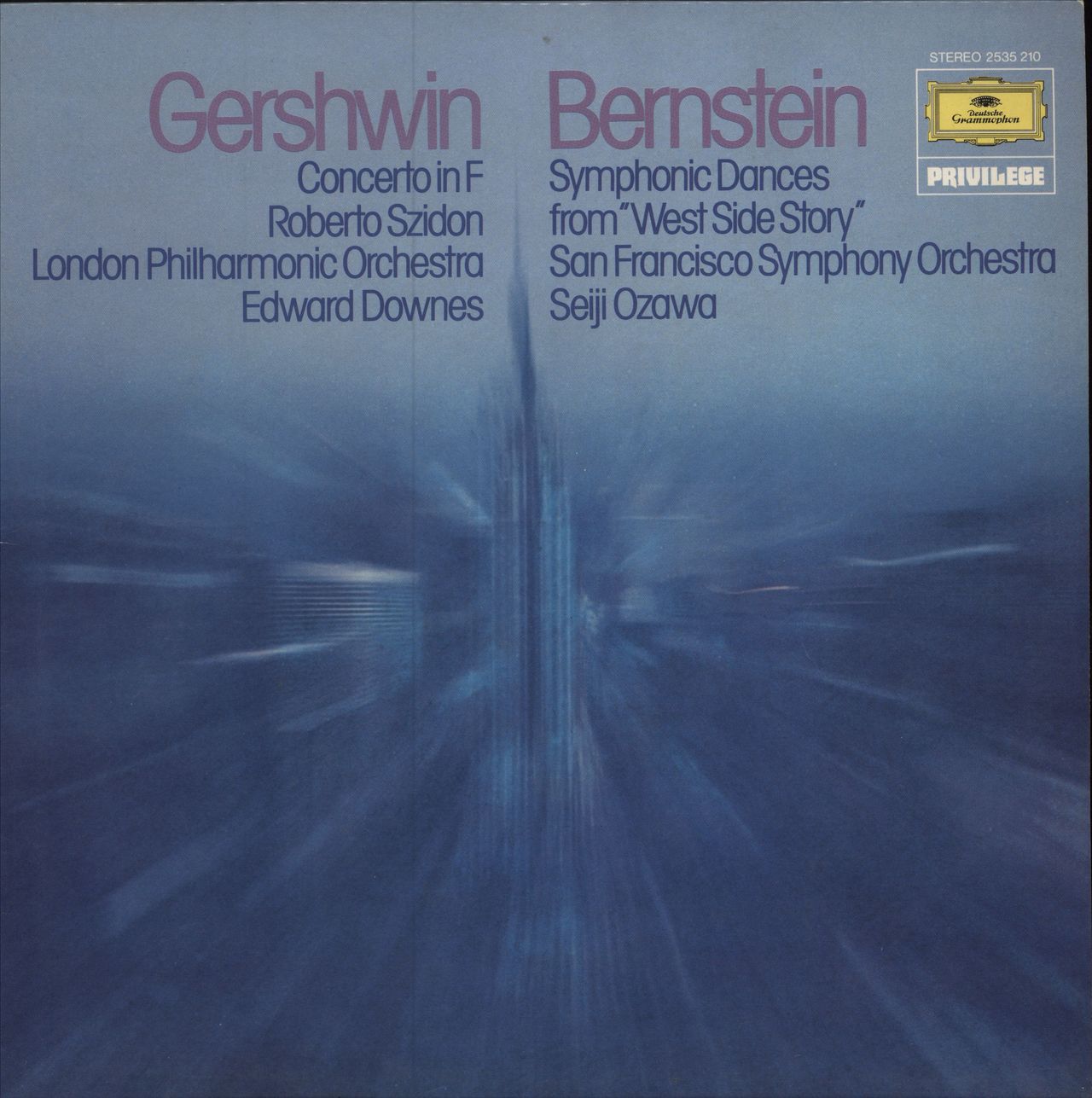 Various-Classical & Orchestral Gershwin: Concerto In F / Bernstein: Symphonic Dances From 'West Side Story' UK vinyl LP album (LP record) 2535210