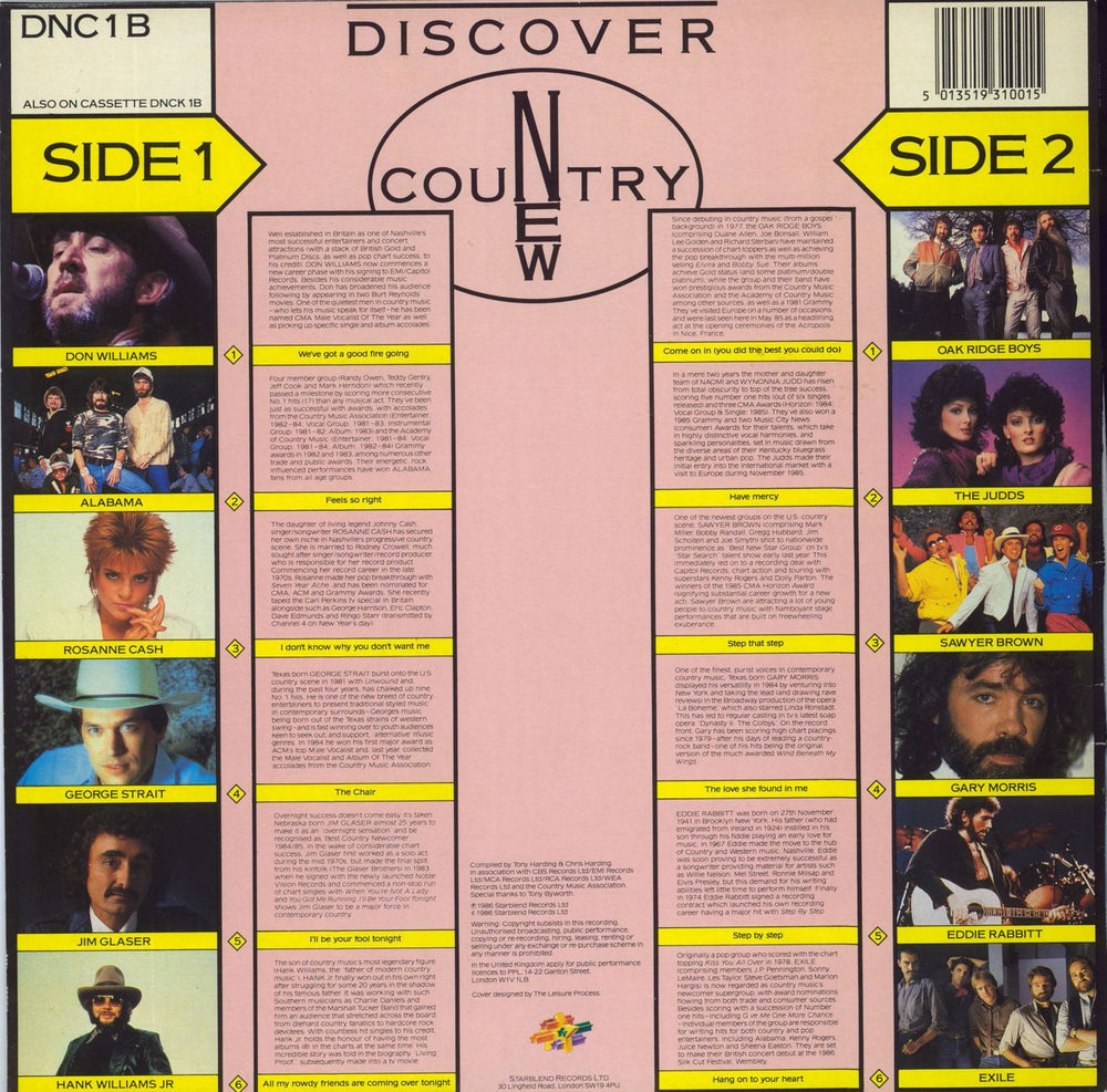 Various-Country Discover Country UK 2-LP vinyl record set (Double LP Album)