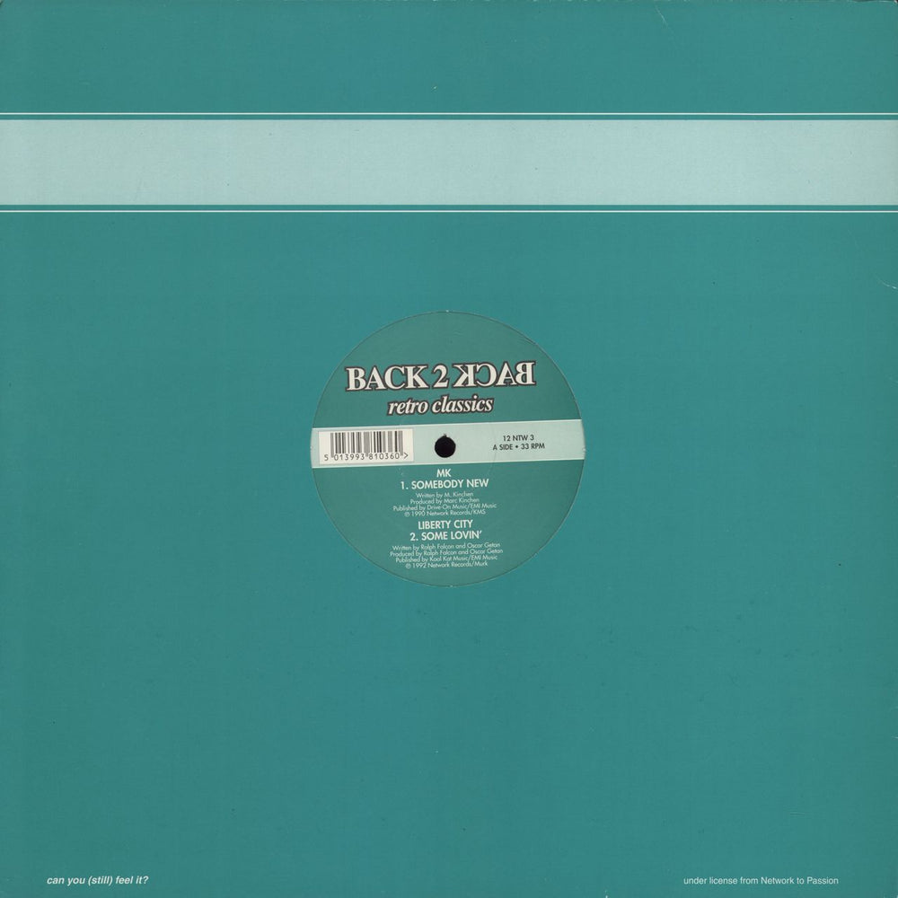 Various-Dance Back 2 Back Retro Classics UK 12" vinyl single (12 inch record / Maxi-single) 5013993810360