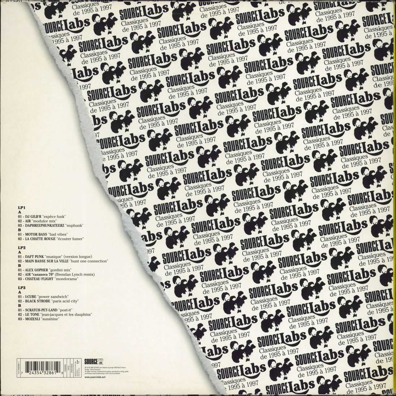 Various-Dance Source Labs - Classiques De 1995 A 1997 French 3-LP vinyl record set (Triple LP Album) 724354328619