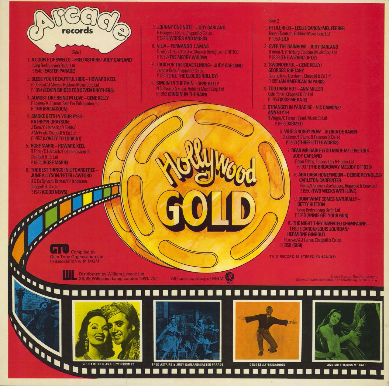 Various-Film, Radio, Theatre & TV Hollywood Gold UK vinyl LP album (LP record)
