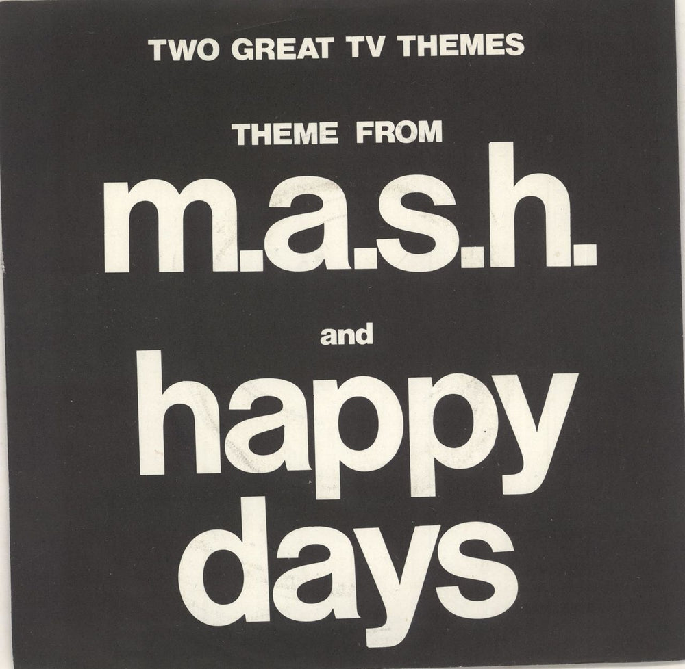 Various-Film, Radio, Theatre & TV Two Great TV Themes UK 7" vinyl single (7 inch record / 45) HH149