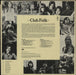 Various-Folk Club Folk Volume 1 + 2 UK vinyl LP album (LP record)