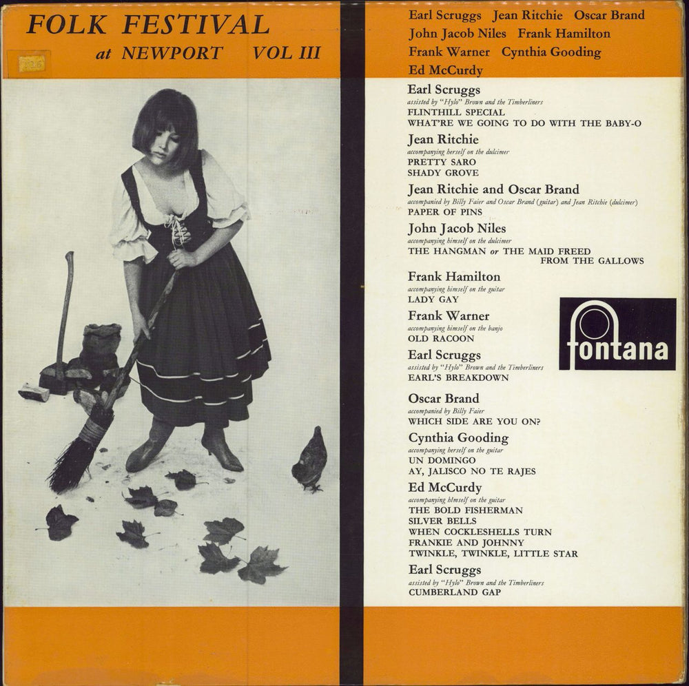 Various-Folk Folk Festival At Newport Vol. III UK vinyl LP album (LP record) TFL6009