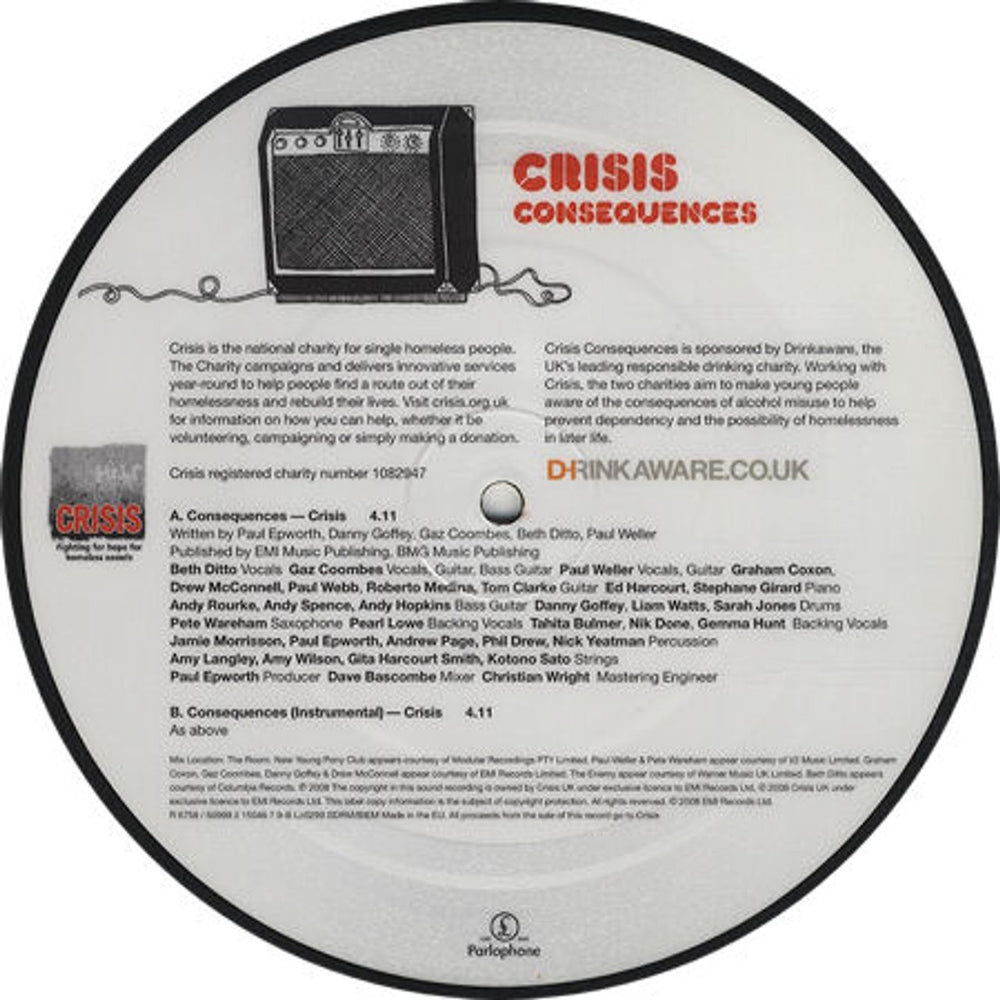 Various-Indie Consequences UK 7" vinyl picture disc (7 inch picture disc single) I-V7PCO432657
