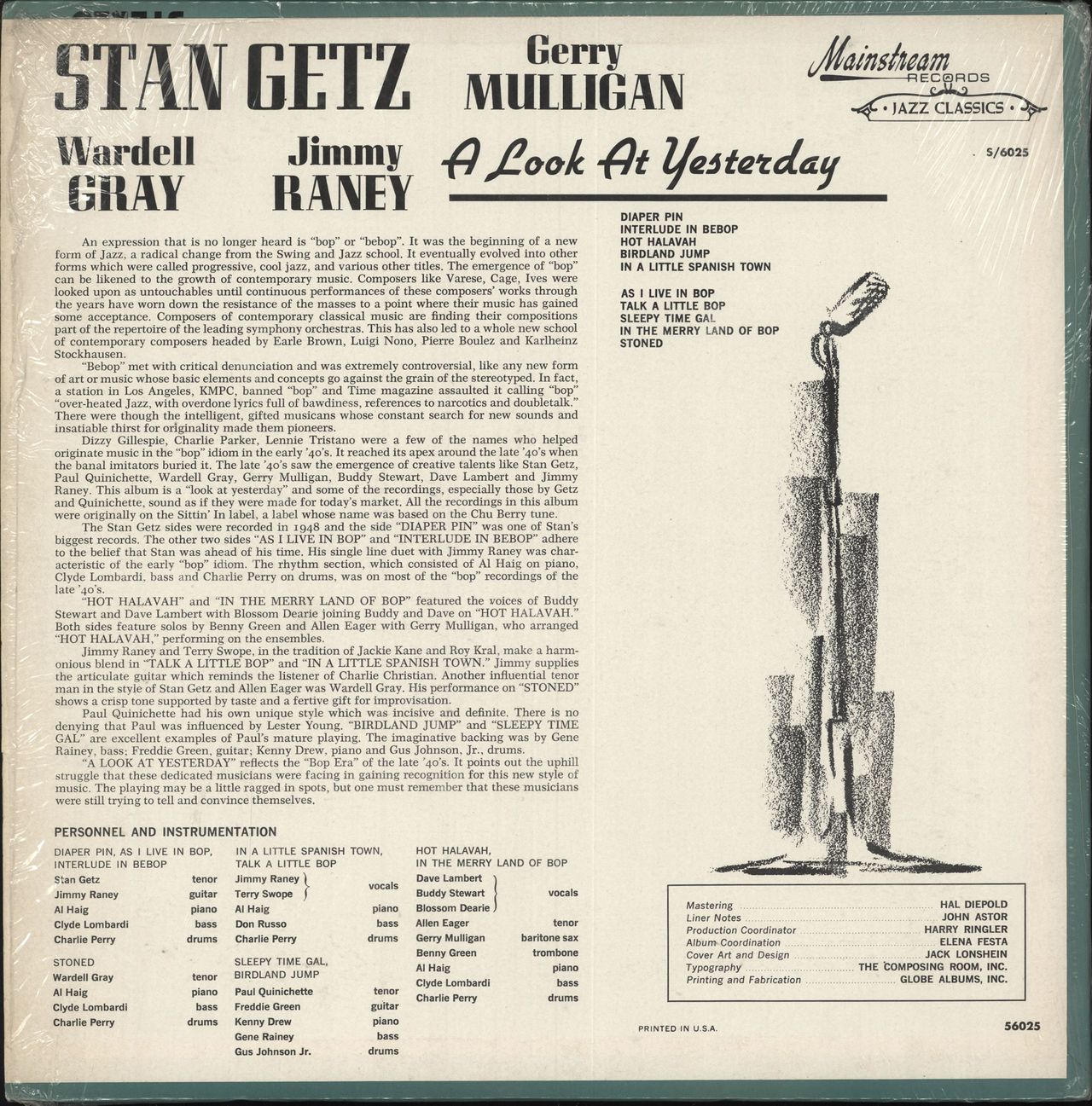 Various-Jazz A Look At Yesterday US vinyl LP album (LP record)