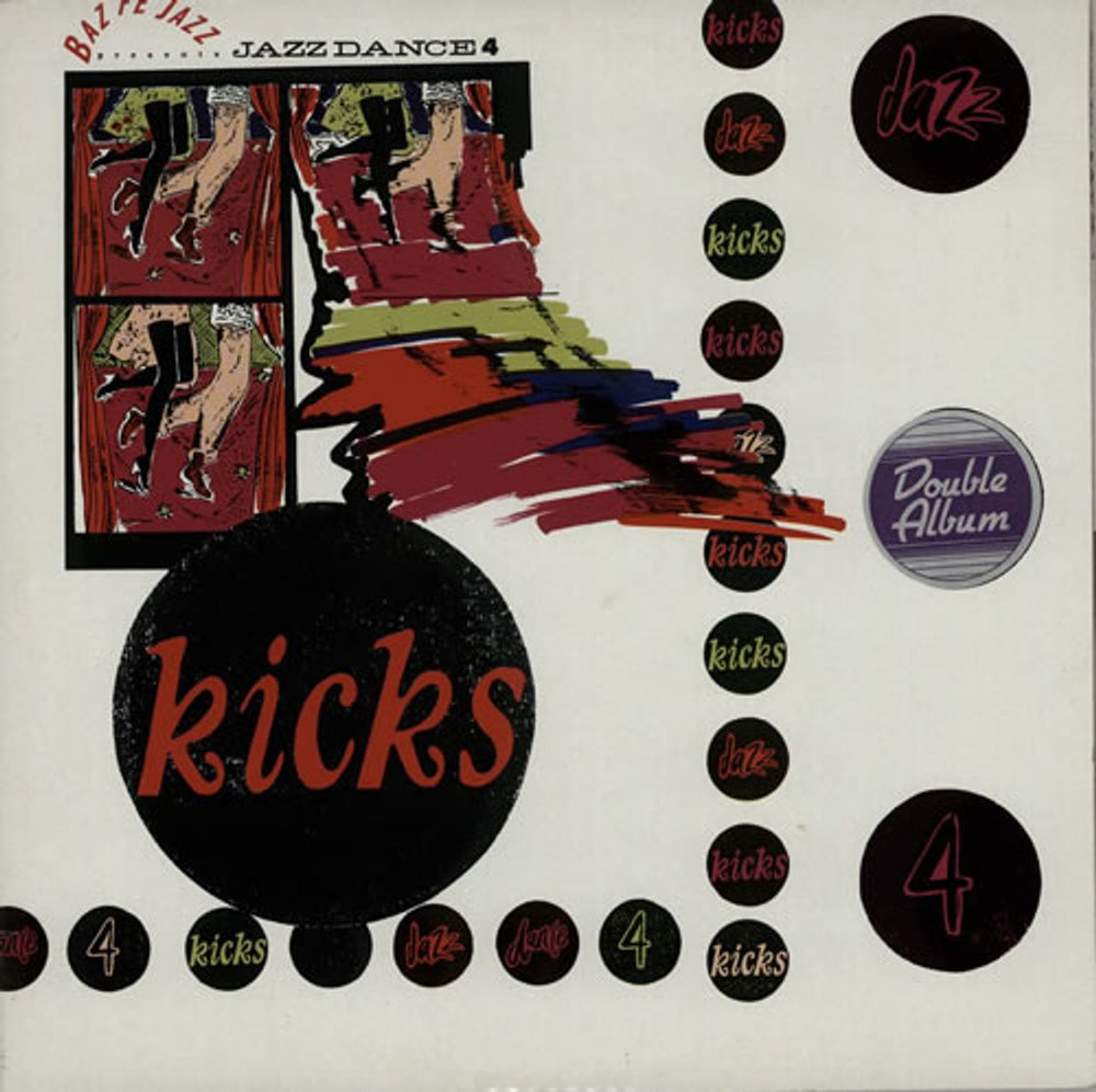 Various-Jazz Baz Fe Jazz Presents Jazz Dance 4 - Kicks! UK 2-LP vinyl record set (Double LP Album) AFFD180
