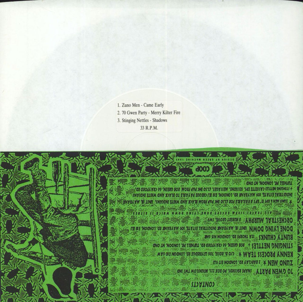 Various-Pop 7 Different Bands - Green Sleeve UK 7" vinyl single (7 inch record / 45)