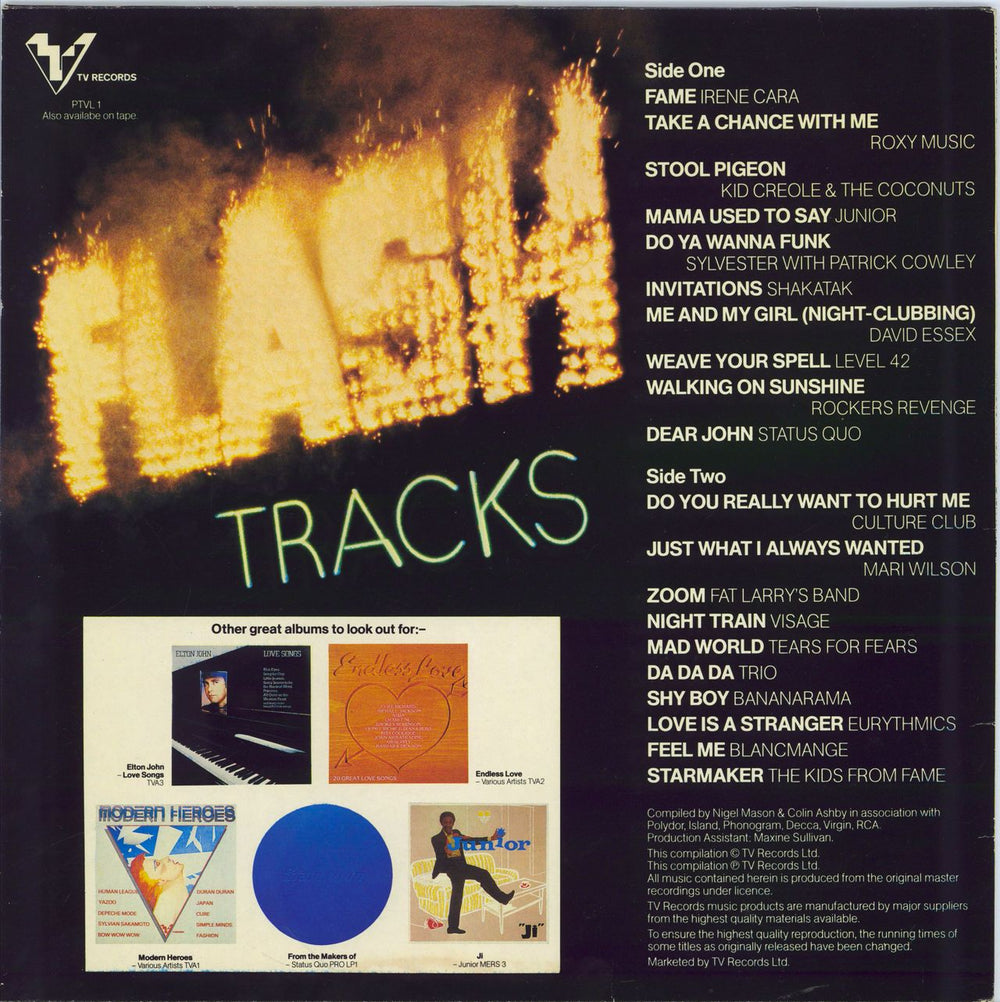 Various-Pop Flash Tracks UK vinyl LP album (LP record)