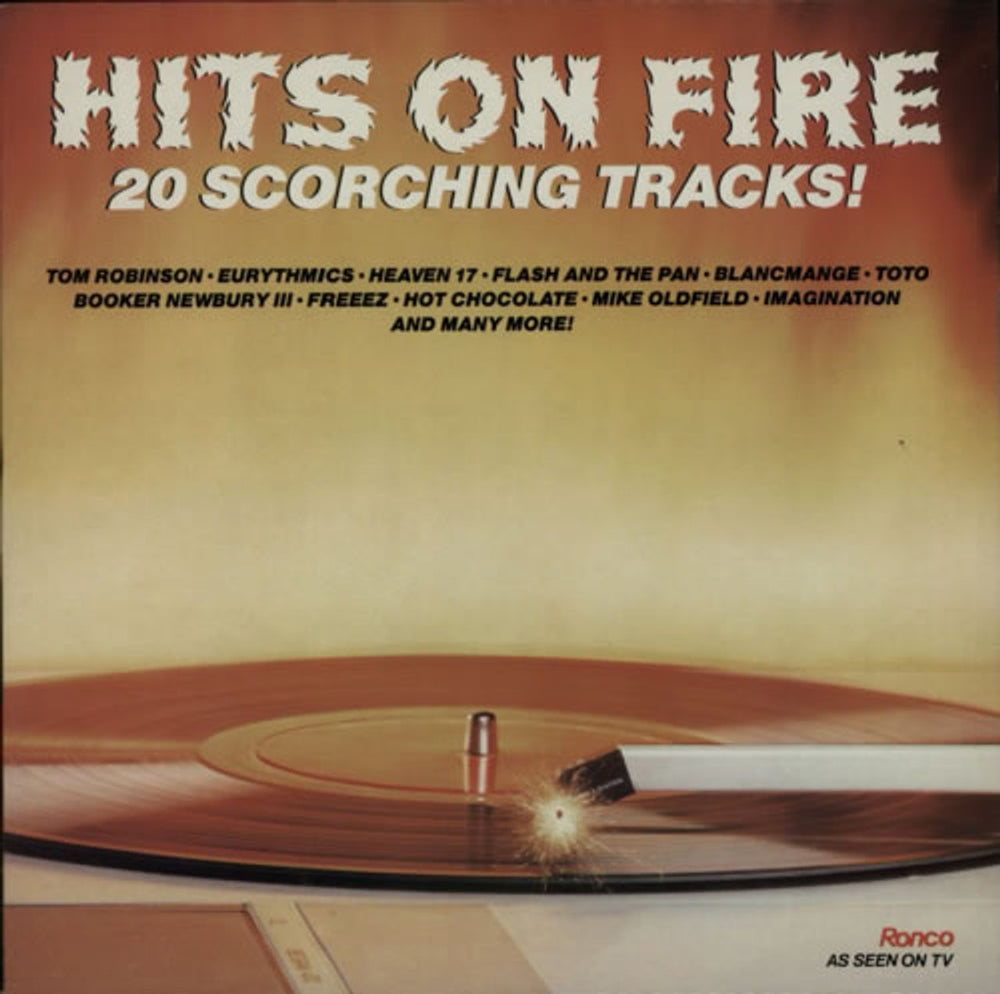 Various-Pop Hits On Fire UK vinyl LP album (LP record) RTL2095