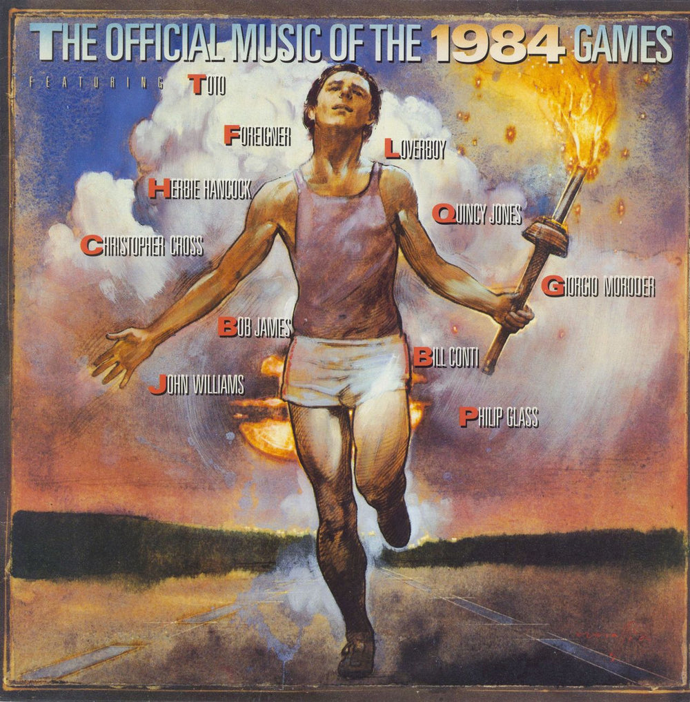 Various-Pop The Official Music Of The 1984 Games Dutch vinyl LP album (LP record) 26048