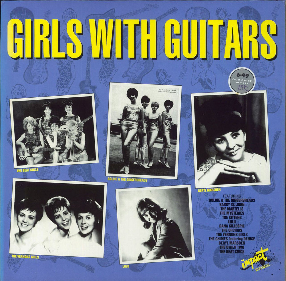 Various-Prog & Psych Girls With Guitars UK vinyl LP album (LP record) ACT012