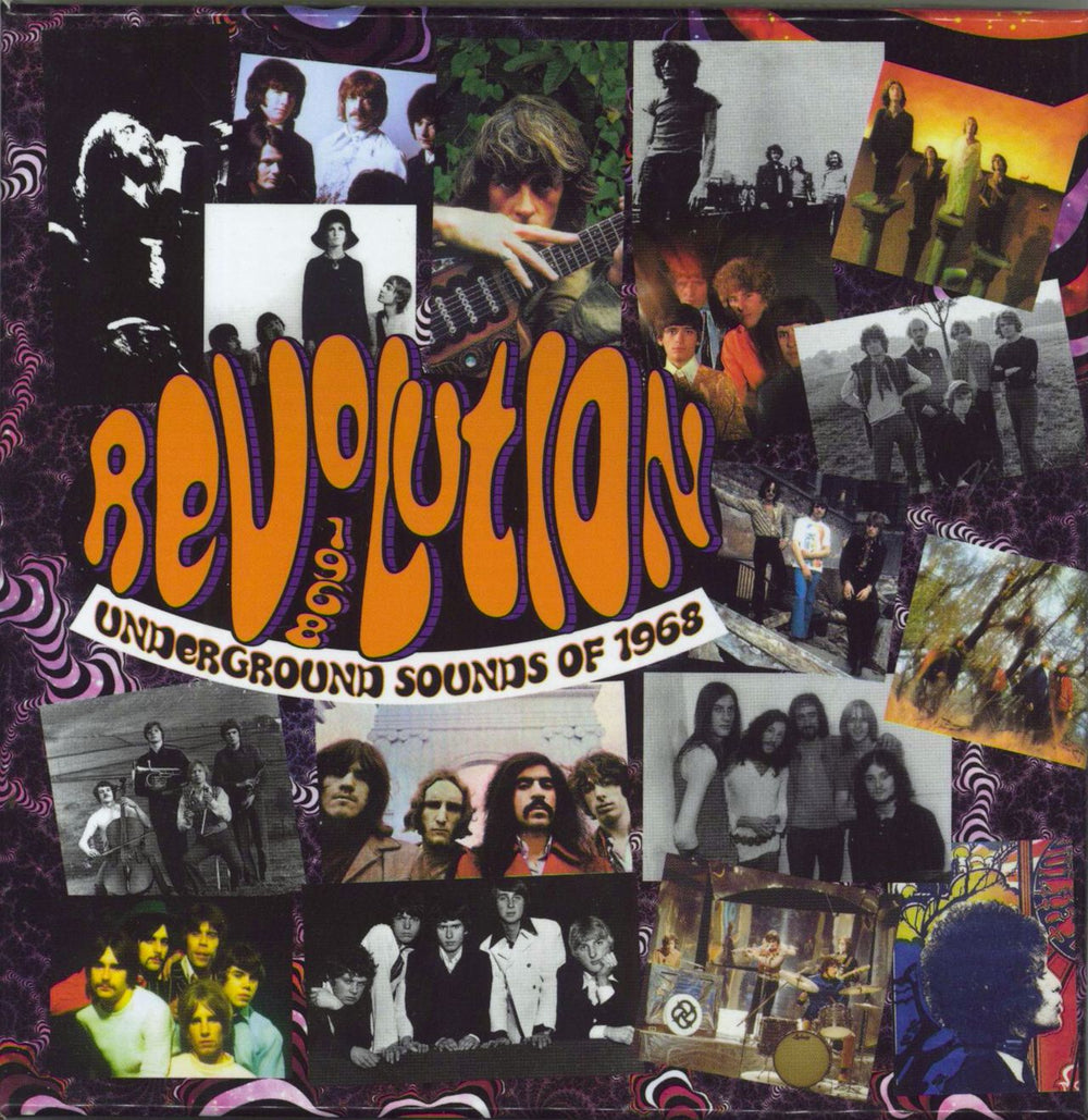 Various-Prog & Psych Revolution - Underground Sounds Of 1968 UK 3-CD album set (Triple CD) ECLEC32662