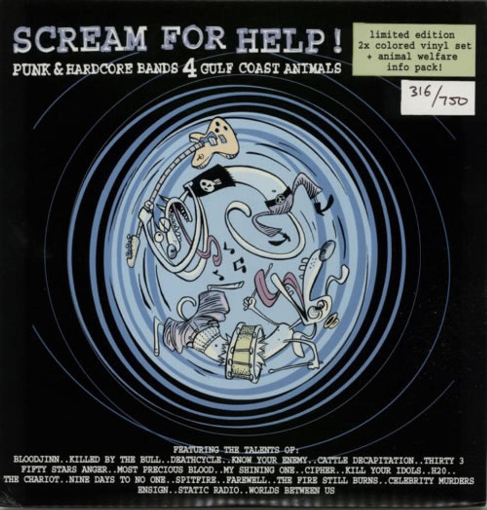 Various-Punk & New Wave Scream For Help! - Lime Green Vinyl US 10" vinyl single (10 inch record) KOI-010