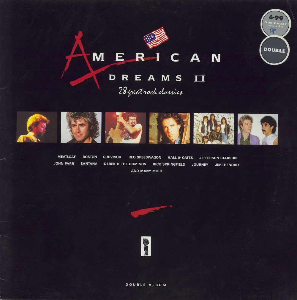 Various-Rock & Metal American Dreams II 28 Great Rock Classics UK 2-LP vinyl record set (Double LP Album) STDLP26