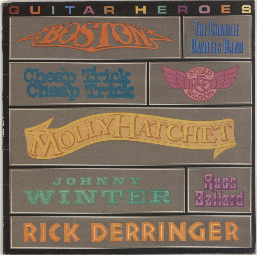 Various-Rock & Metal Guitar Heroes UK vinyl LP album (LP record) EPC32097