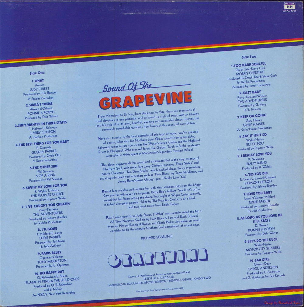 Various-Soul & Funk The Sound Of The Grapevine UK vinyl LP album (LP record)