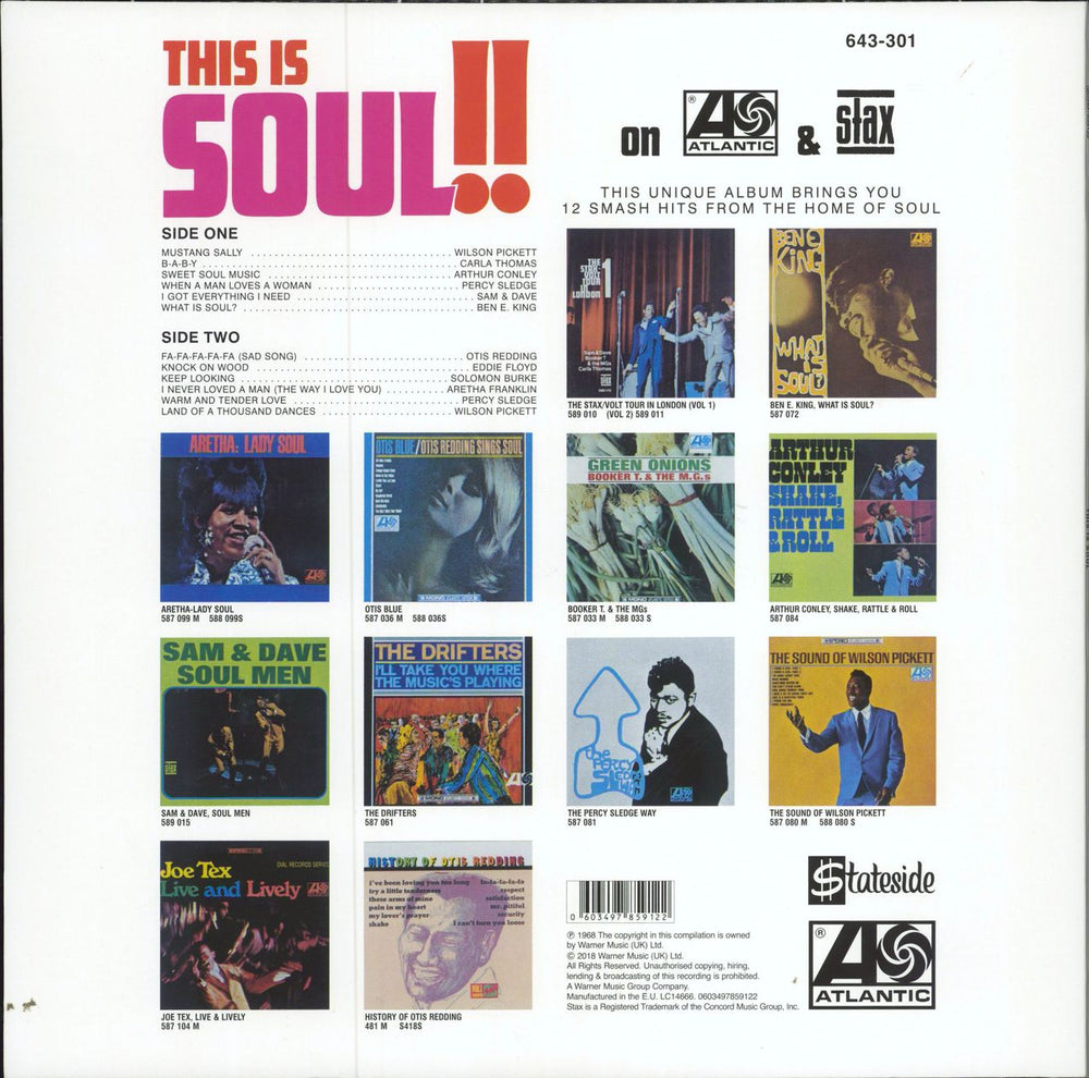 Various-Soul & Funk This Is Soul- 180-gram reissue UK vinyl LP album (LP record)