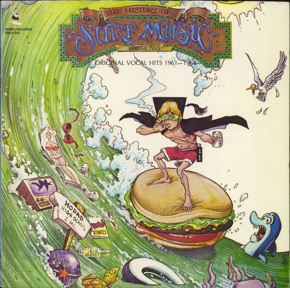 Various-Surf & Instrumental The History Of Surf Music Volume Two: Original Vocal Hits 1961-1964 US vinyl LP album (LP record) RNLP052