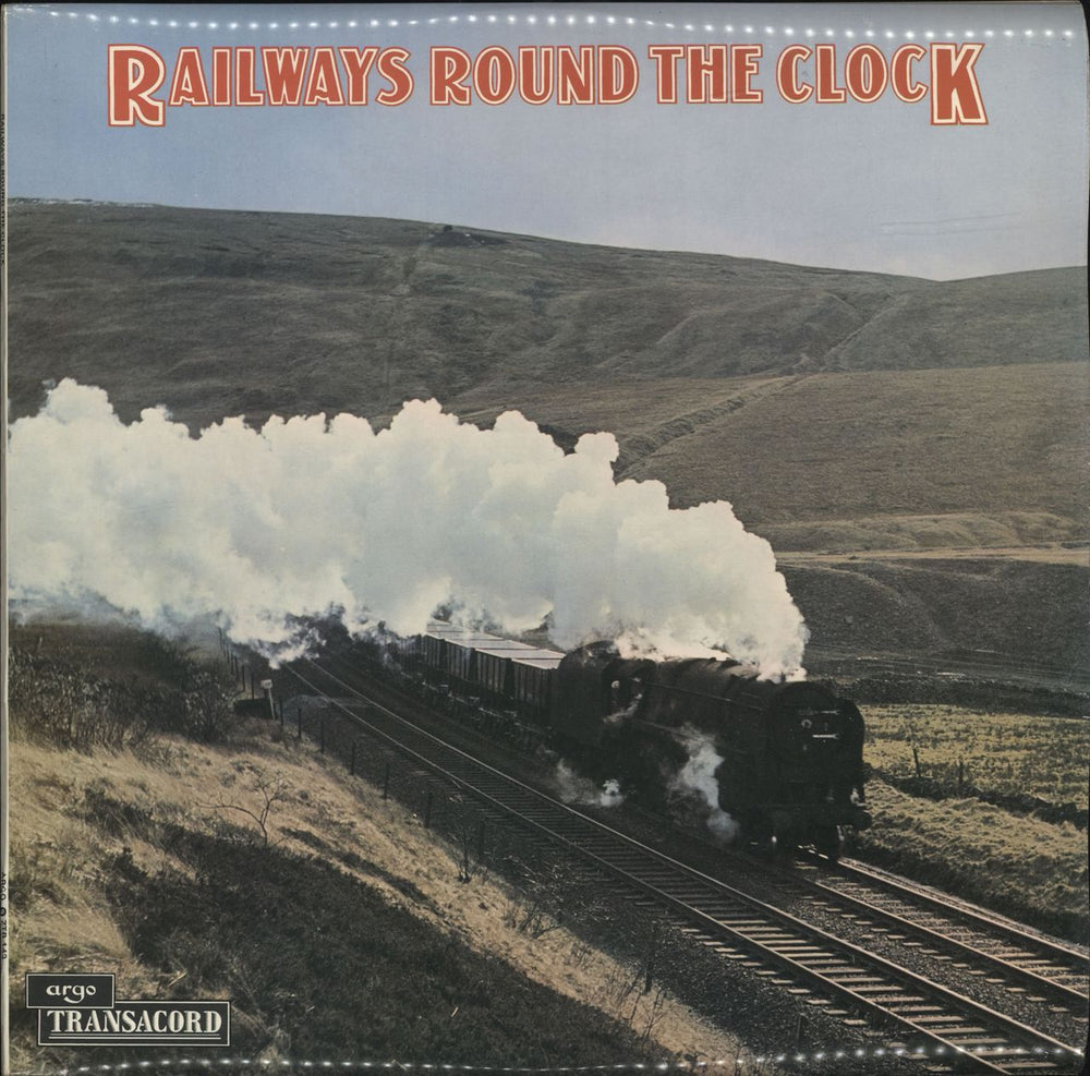 Various-Trains Railways Round The Clock UK vinyl LP album (LP record) ZTR143