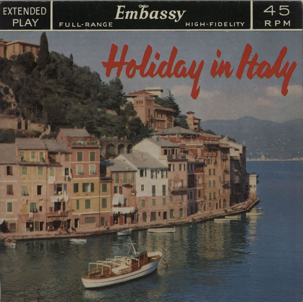 Various-World Music Holiday In Italy UK 7" vinyl single (7 inch record / 45) WEP1048