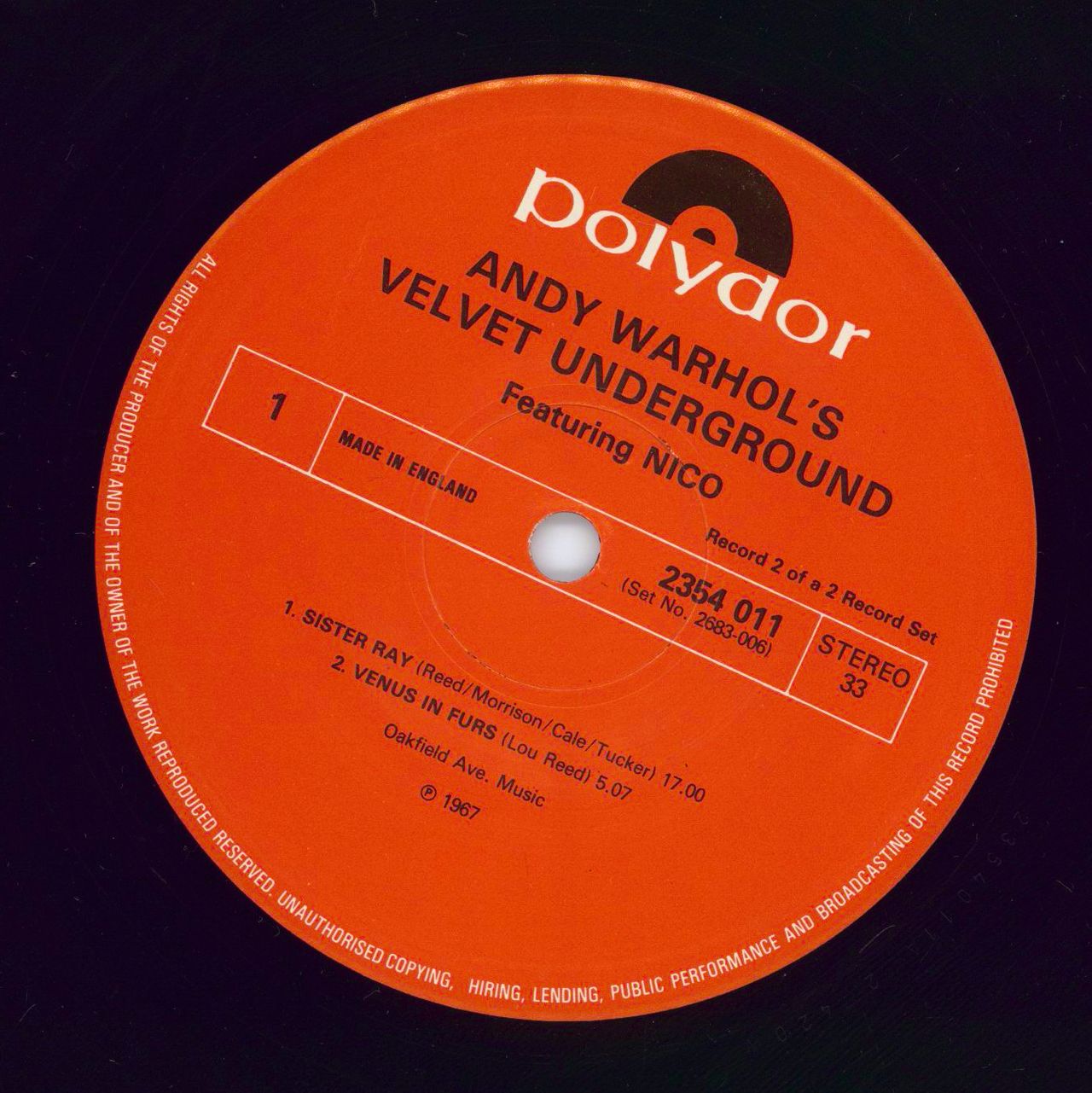 Velvet Underground Andy Warhol's Velvet Underground Featuring Nico - red label - EX UK 2-LP vinyl record set (Double LP Album)