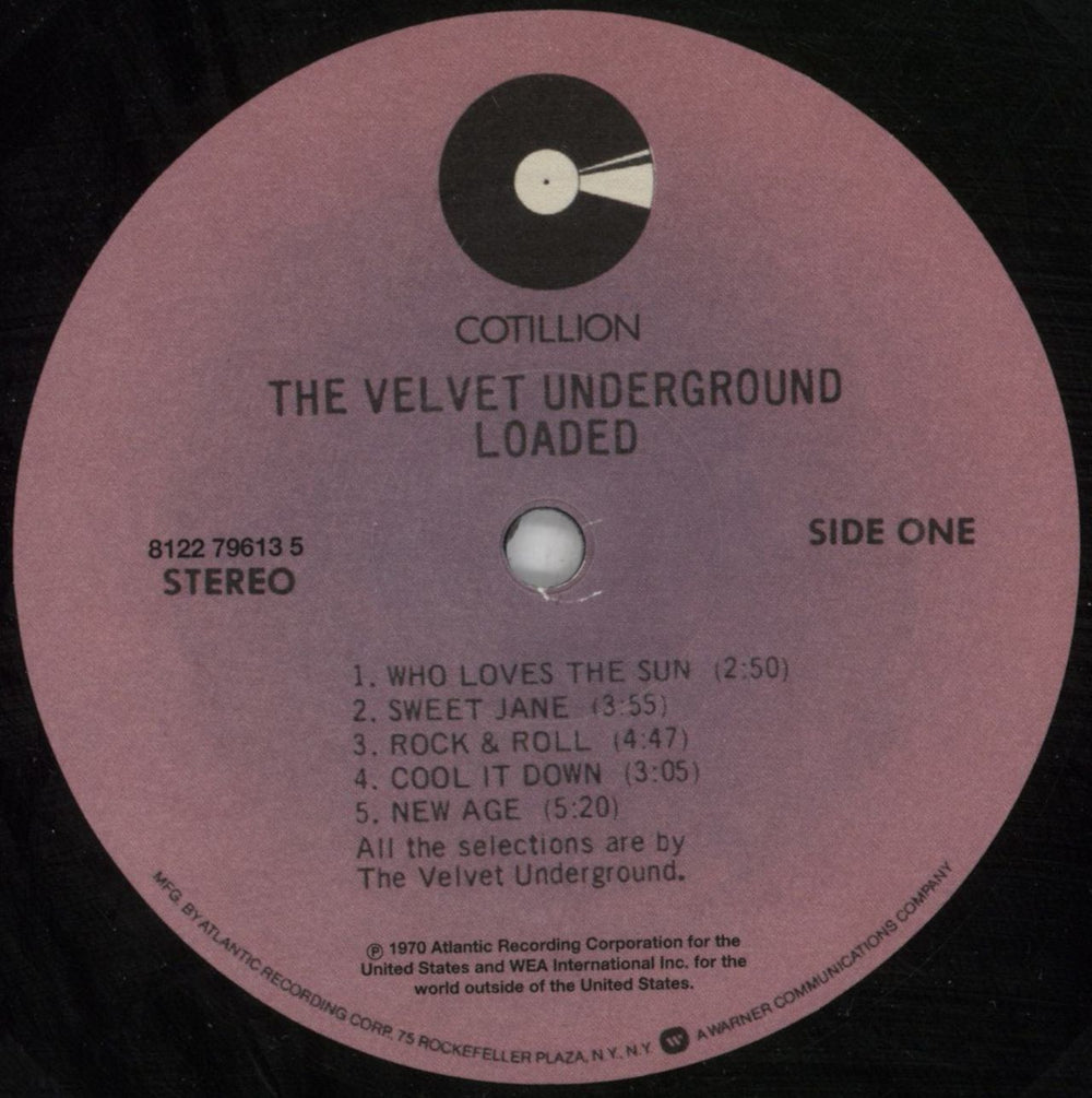 Velvet Underground Loaded - 180gm Black Vinyl US Vinyl LP